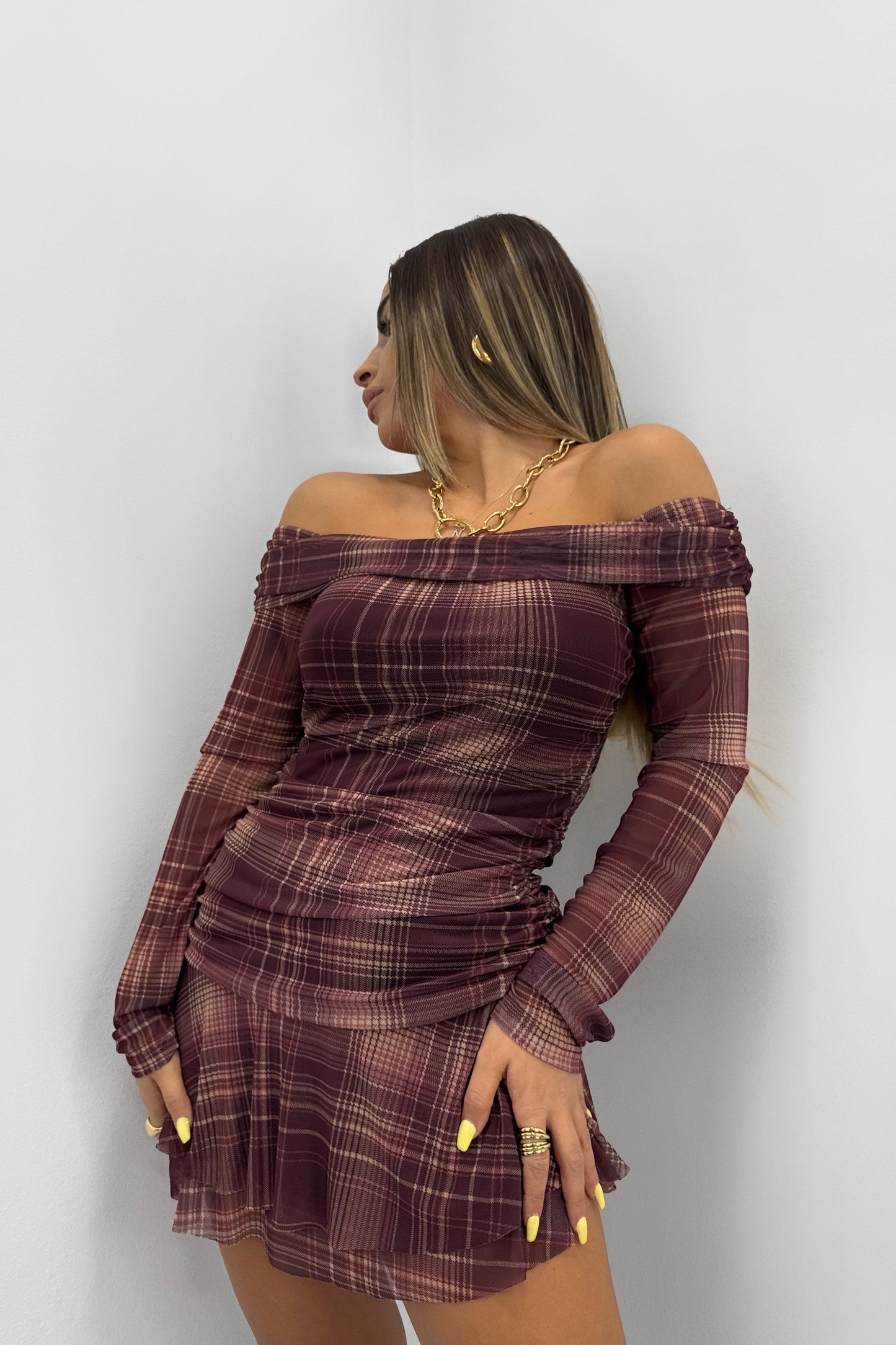 VESTIDO CUADRS LUMINA