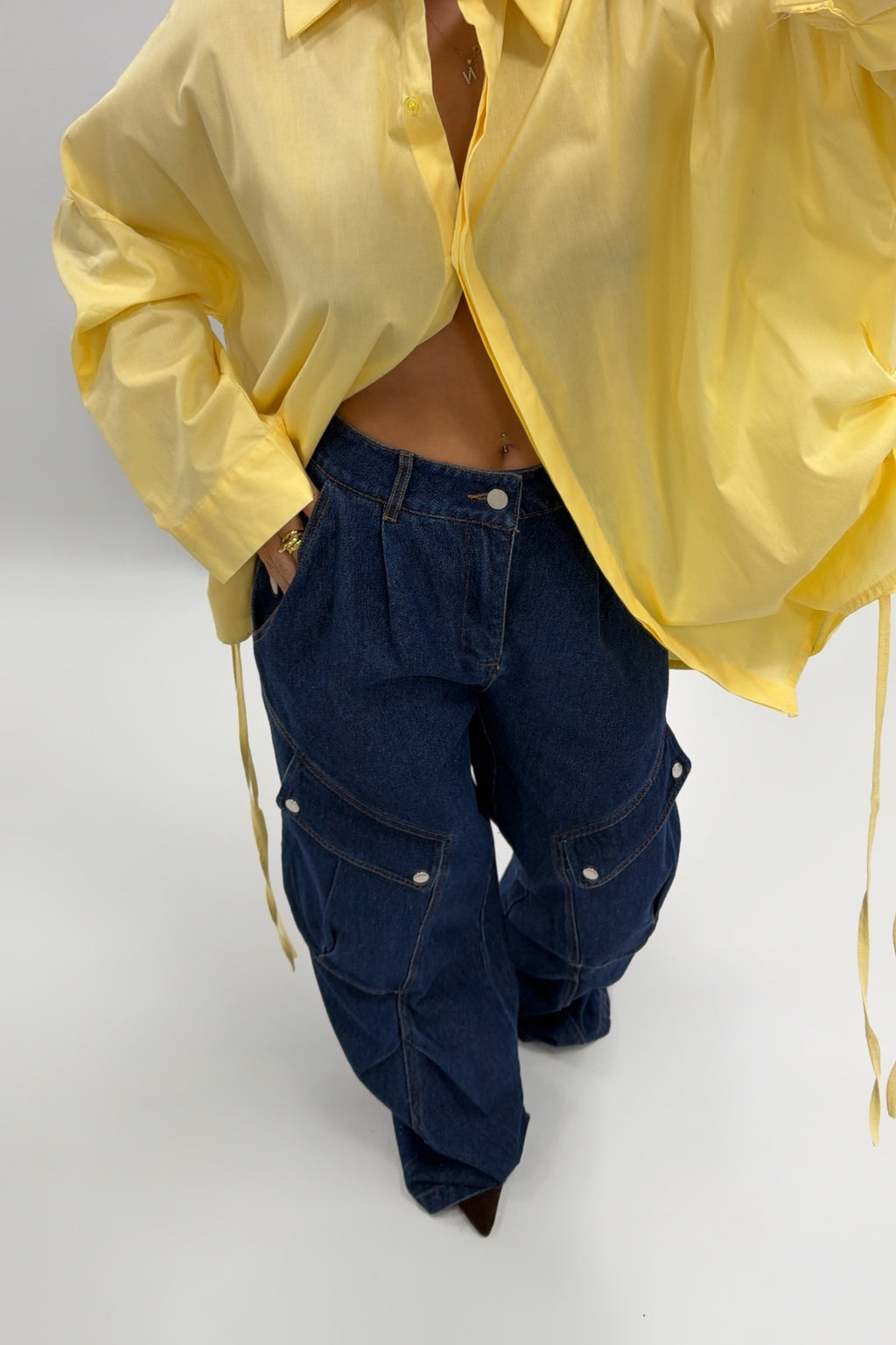 JEANS MAXI BOLSILLOS