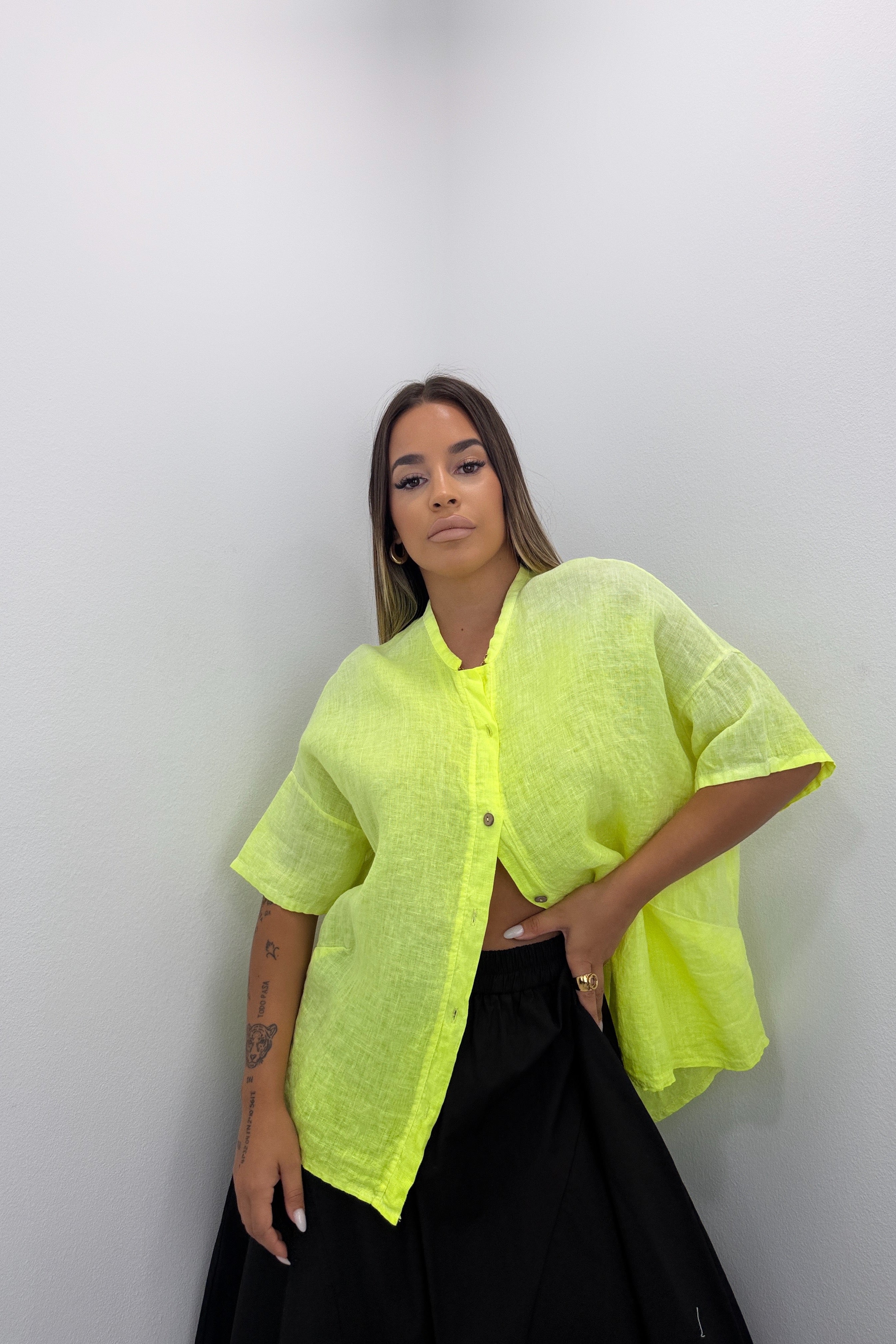 CAMISA LINO FLUR
