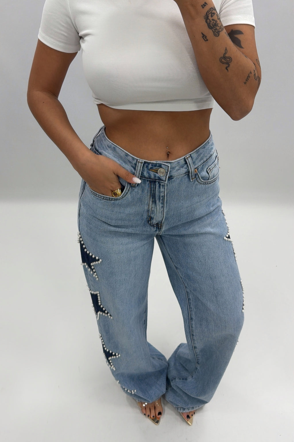 JEANS ESTELA PERLADO
