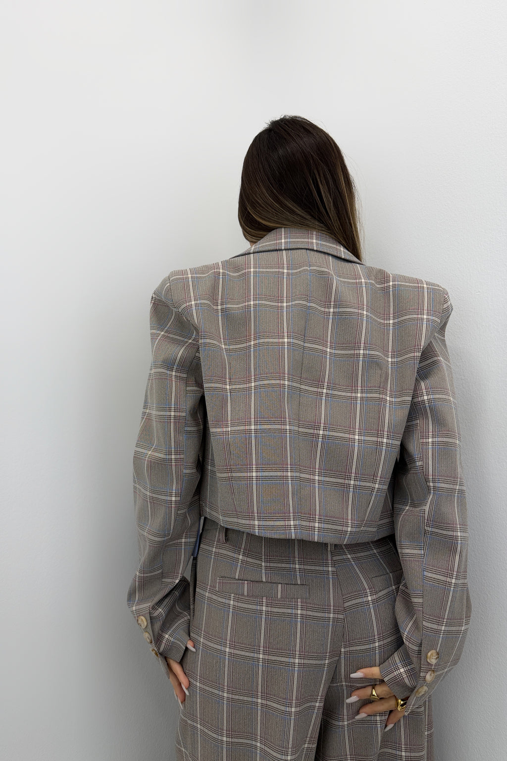 BLAZER CUADROS LUMINA