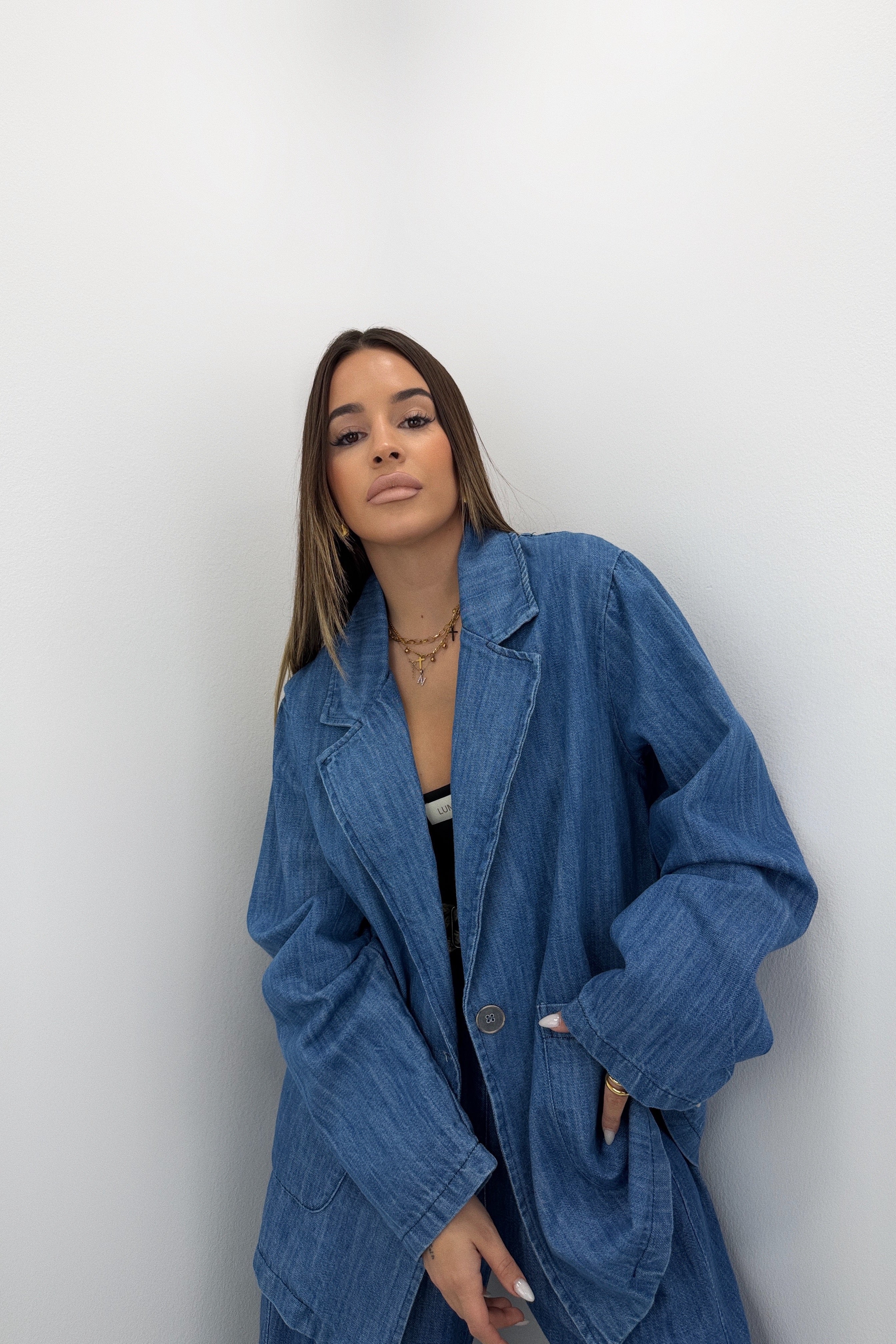 CHAQUETA BLAZER DENIM