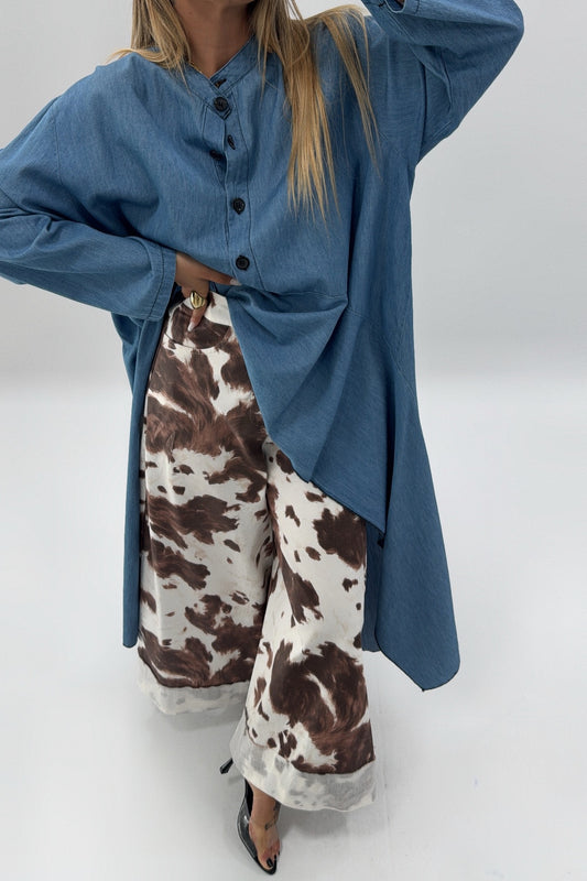 CAMISA DENIM LARG