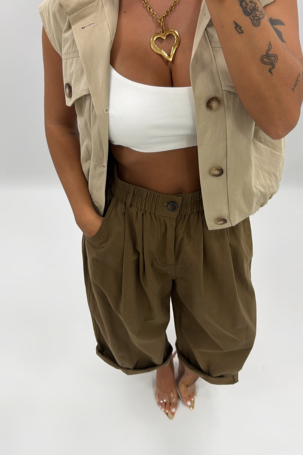 PANTALÓN ANCH OLIVE