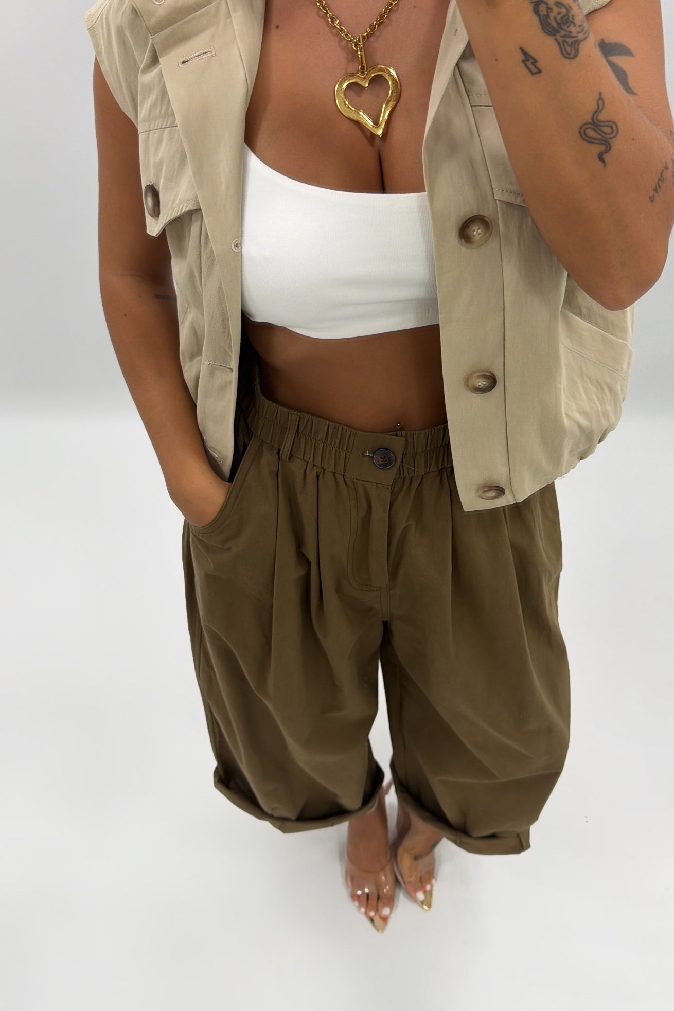 PANTALÓN ANCH OLIVE