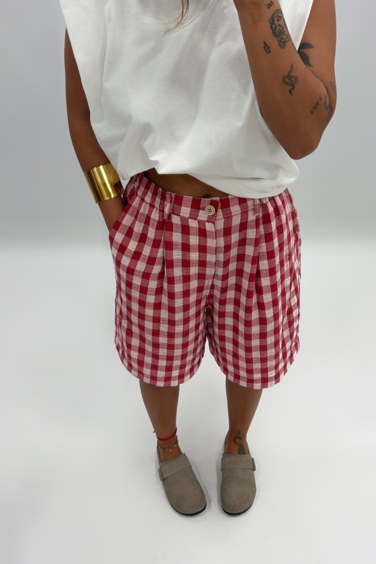 PANTALÓN BERMUDA VICHY