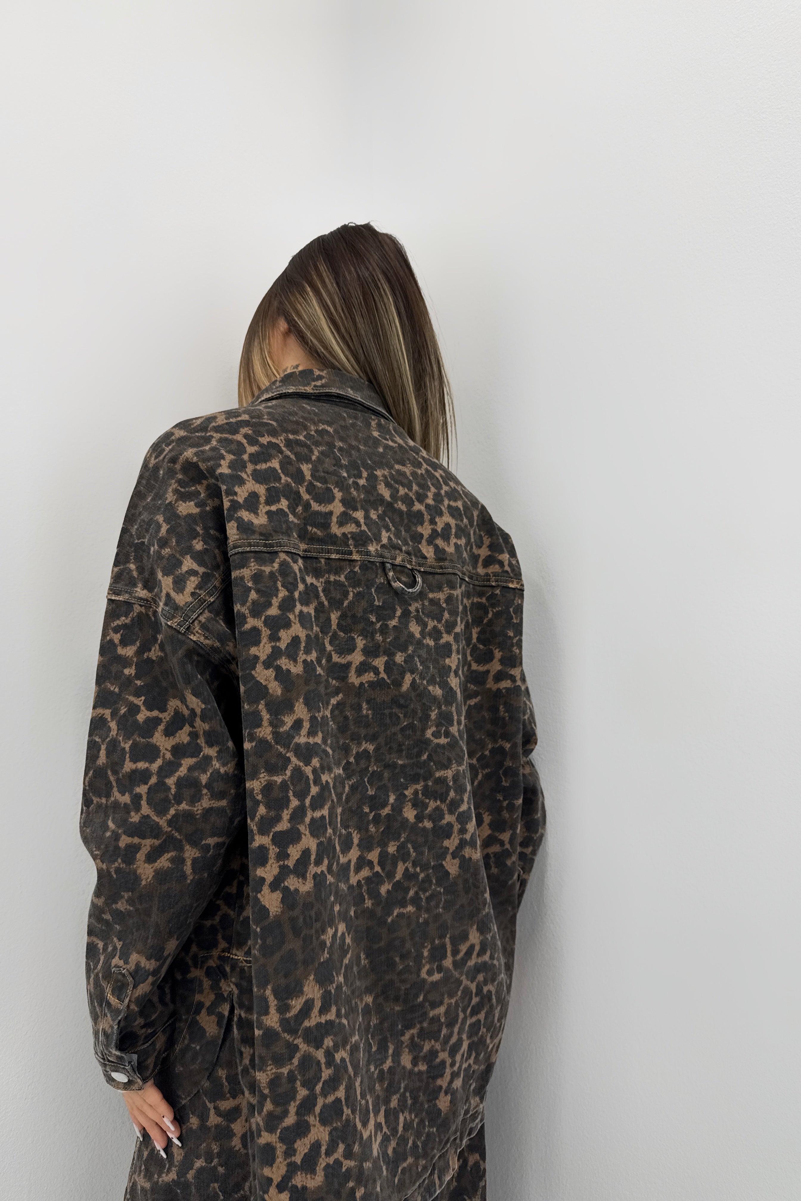 CAMISA DENIM LEOPARD