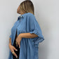 CAMISA VOLANT DENIM