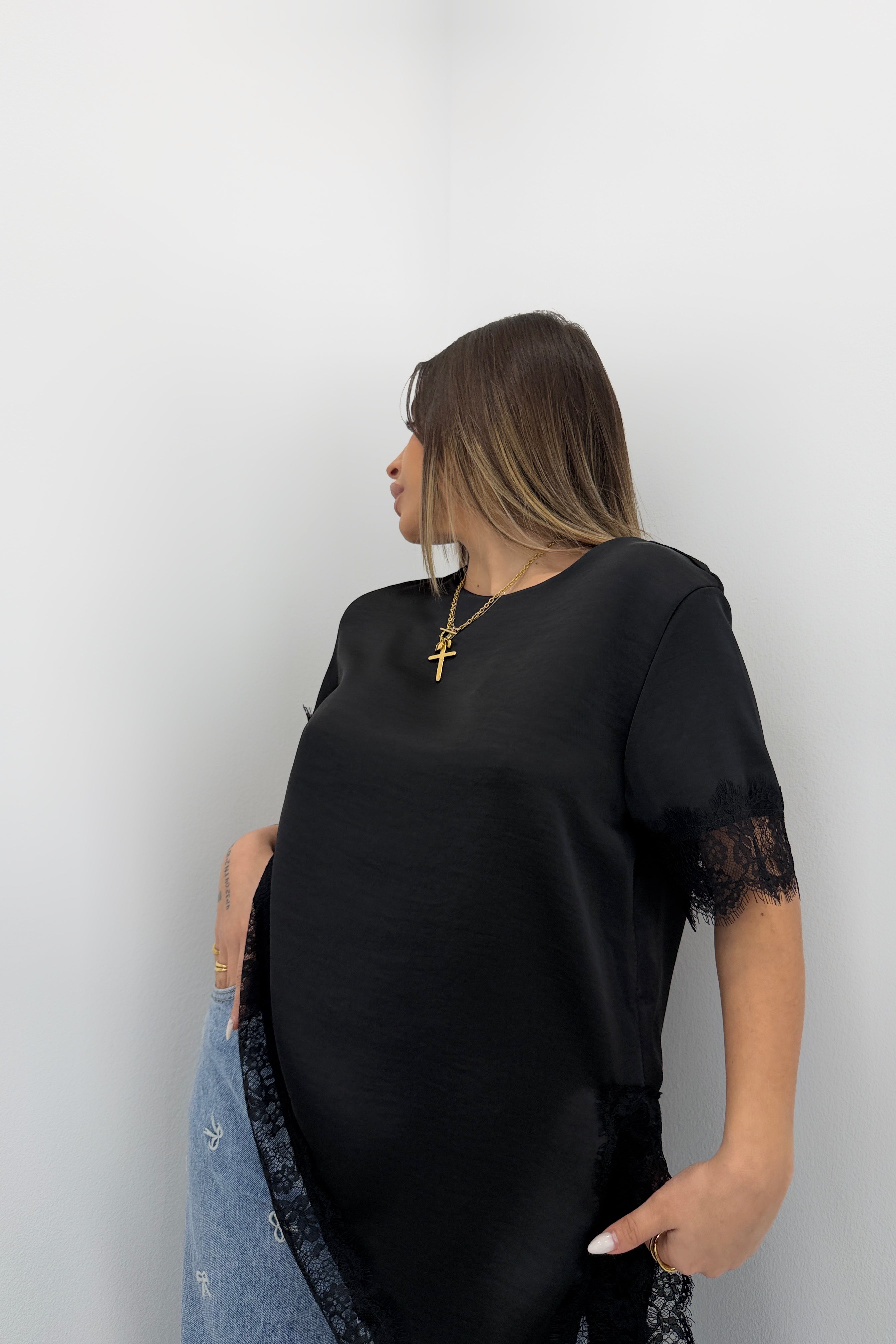 TOP ASIMÉTRICO SATÉN