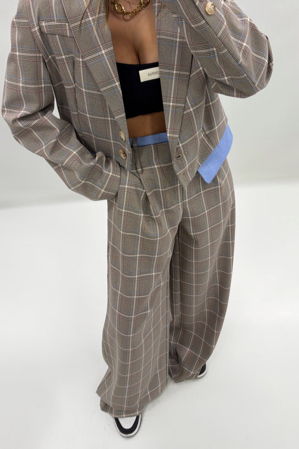 PANTALÓN CUADROS LUMINA