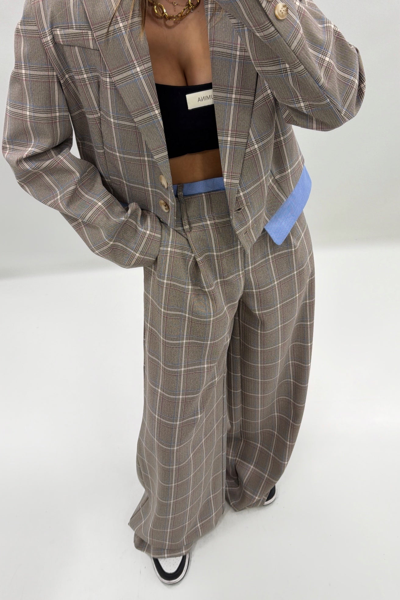 PANTALÓN CUADROS LUMINA