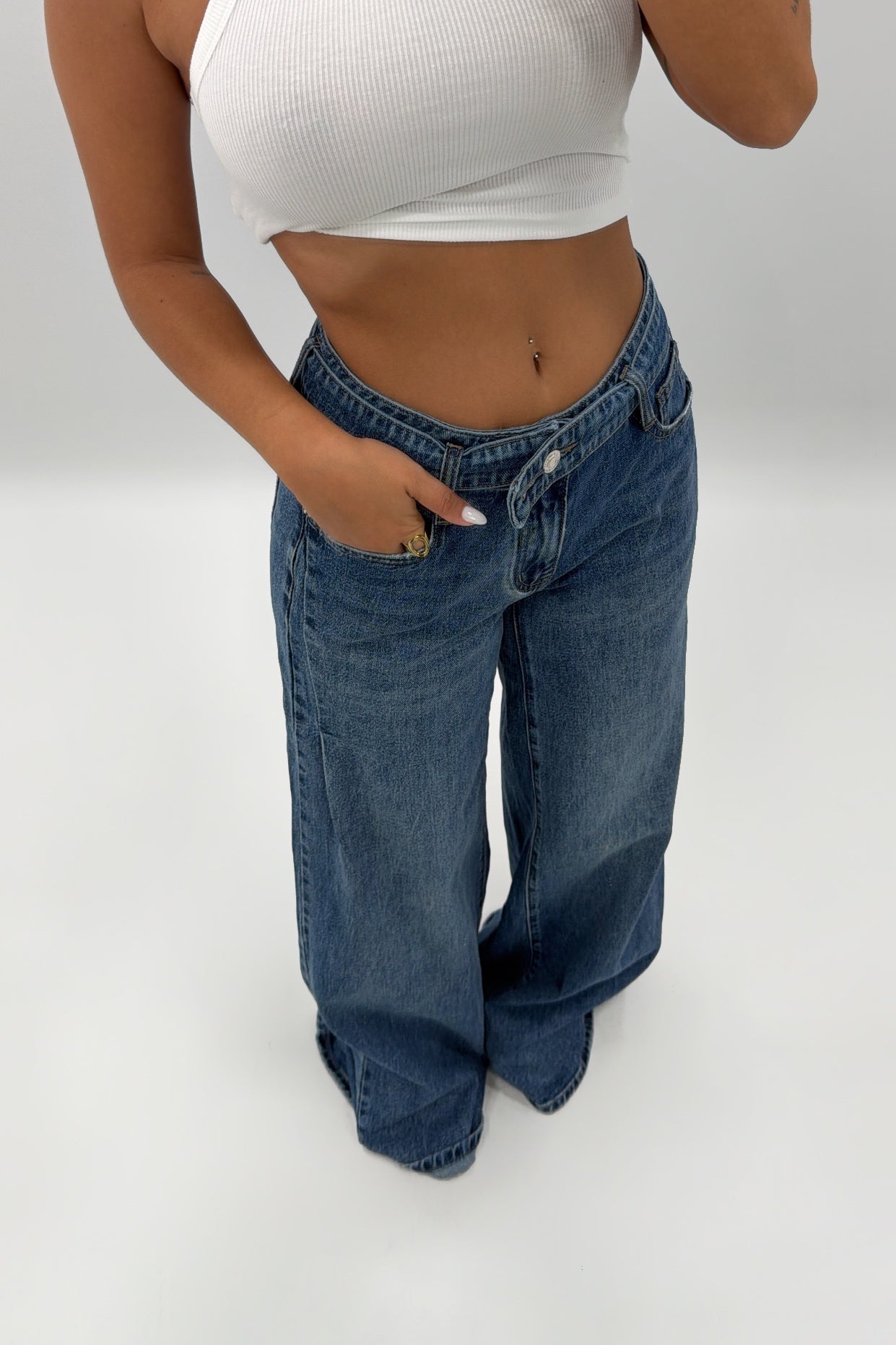 JEANS BASIC DETAIL CINTURA