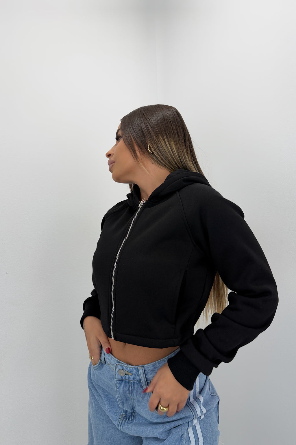 SUDADERA BASIC CREMALLERA