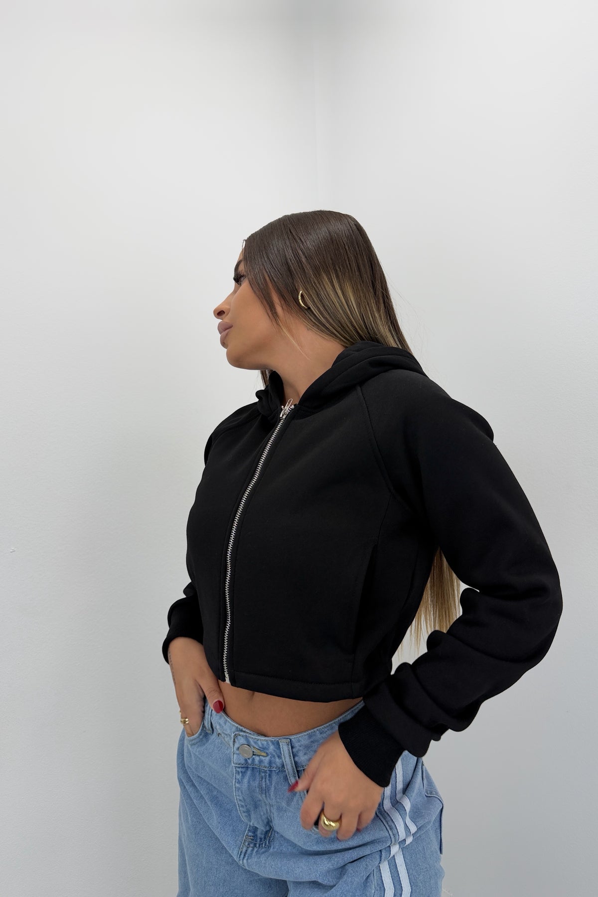 SUDADERA BASIC CREMALLERA