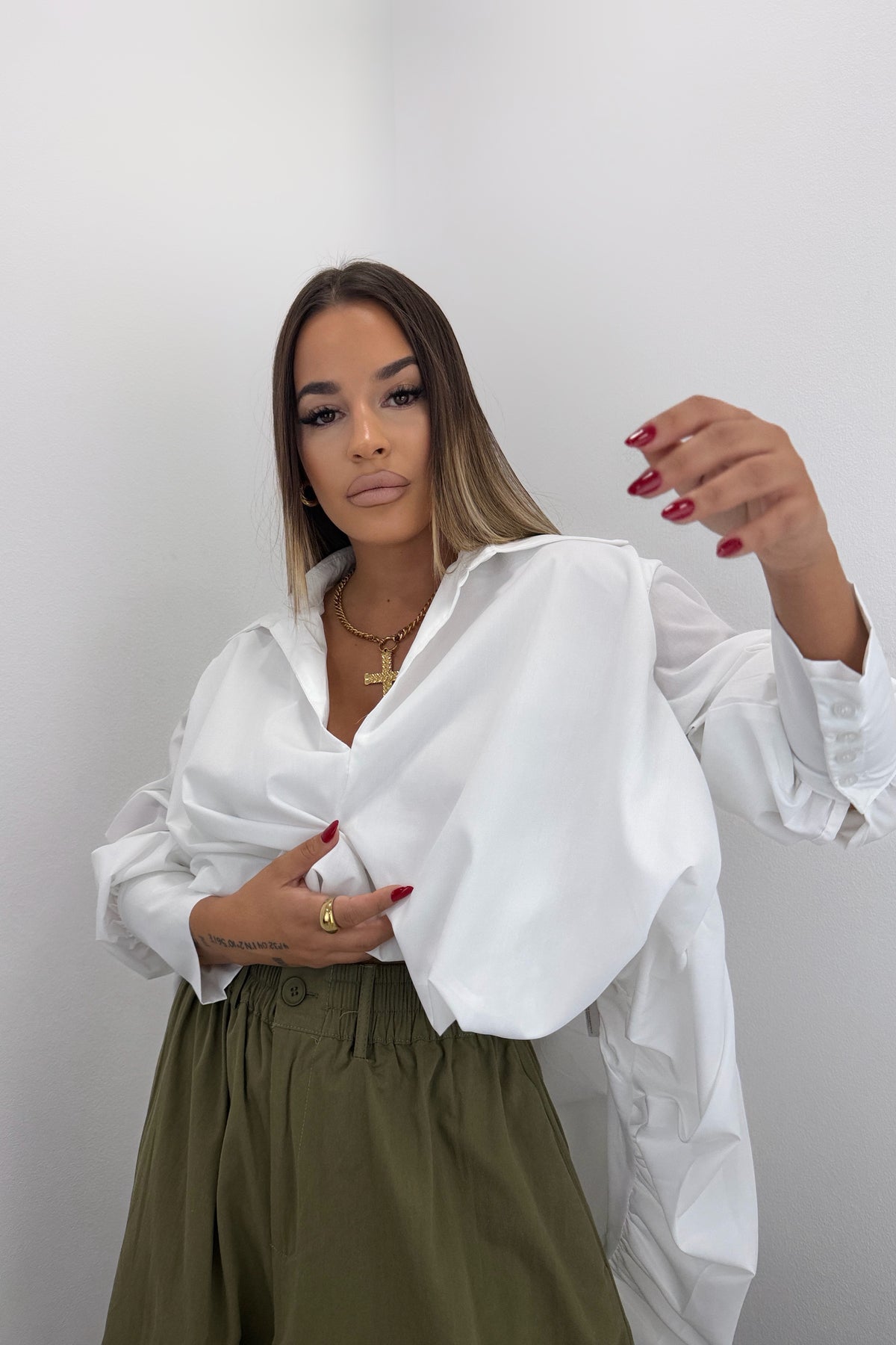 CAMISA ASIMÉTRIC BOMBACH