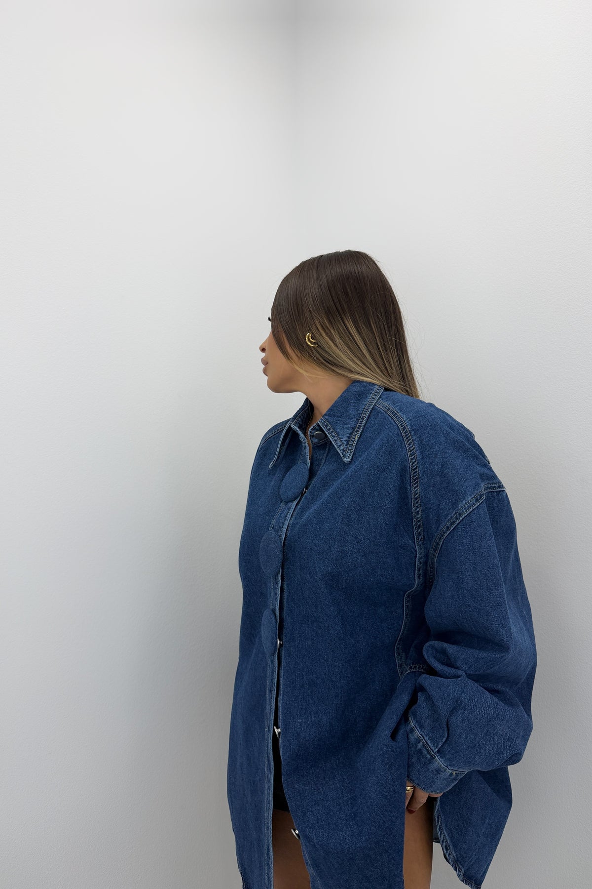 CAMISA MAXI BOTTON DENIM
