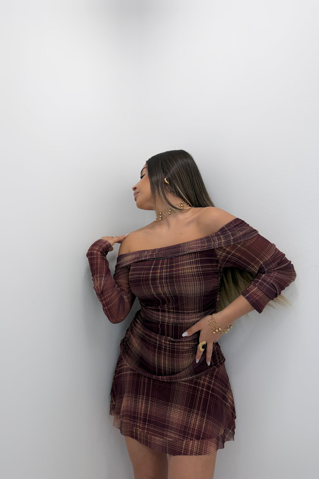 VESTIDO CUADRE TUL LUMINA