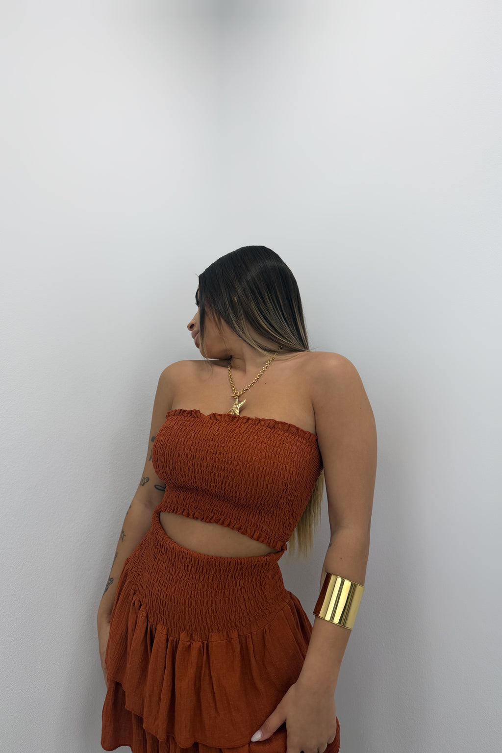 CONJUNTO FALDA PANT TEJ