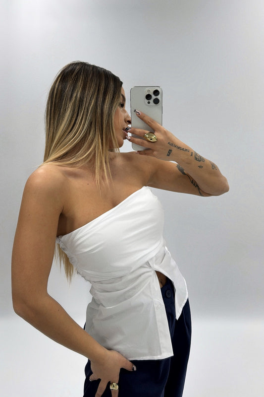 TOP CAMISA BOTÓN LUMINA