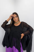 BLUSA CON FORRO TRANSE
