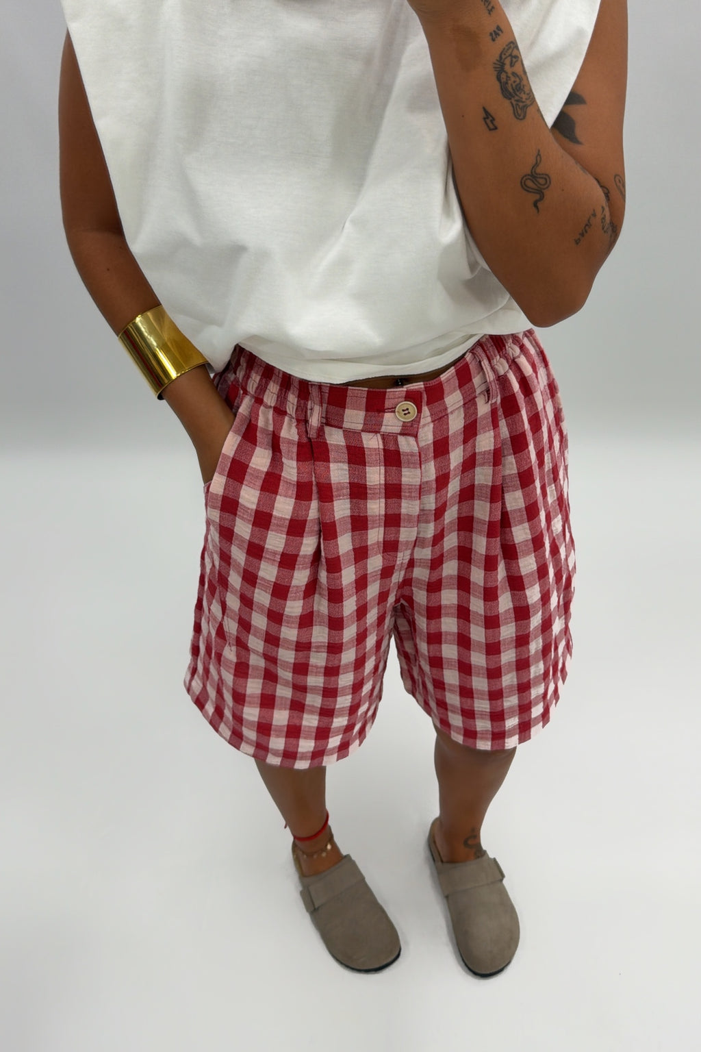 PANTALÓN BERMUDA VICHY
