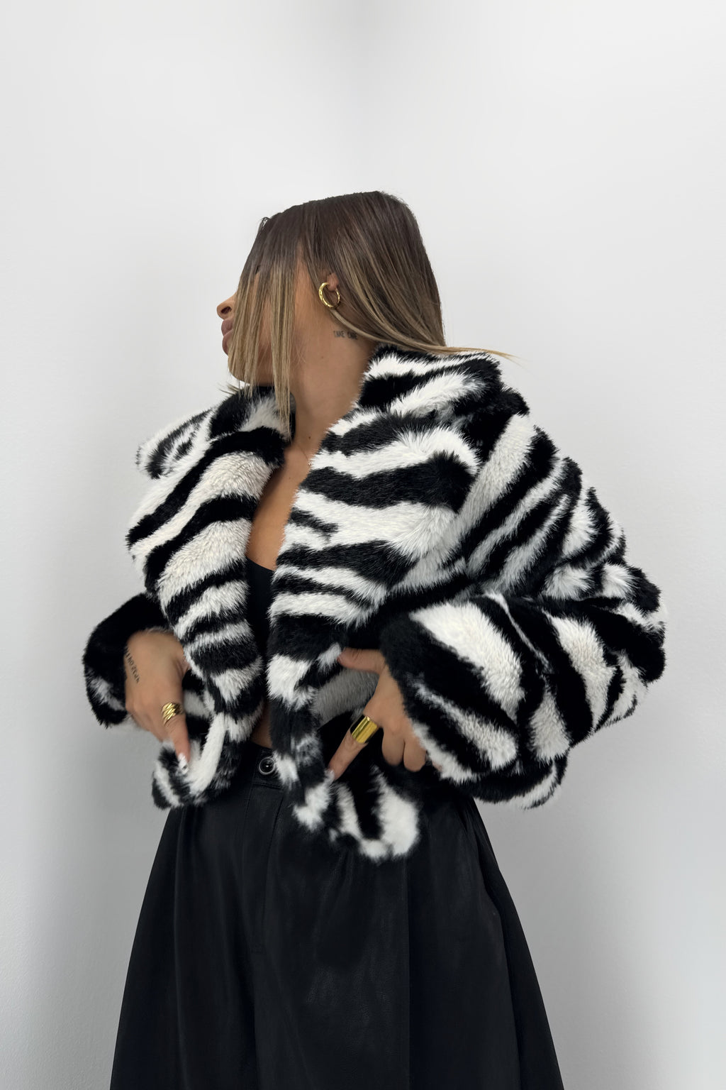 ABRIGO ESTAMPADO ZEBRA