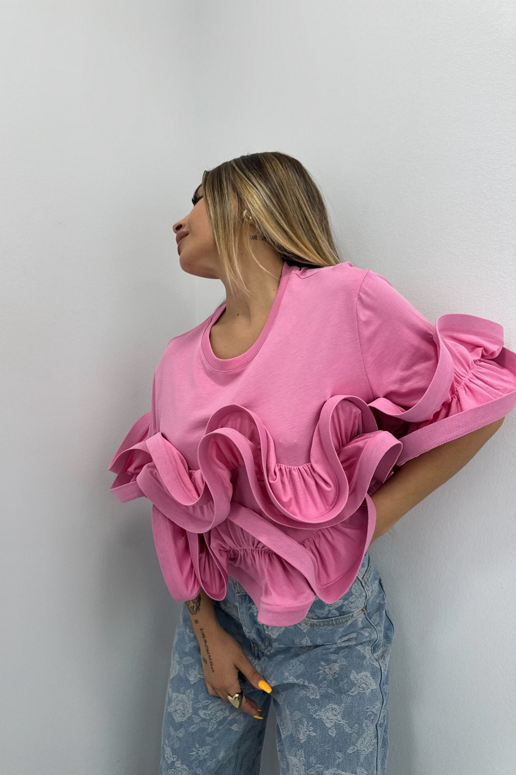 CAMISETA VOLANT LUMINA