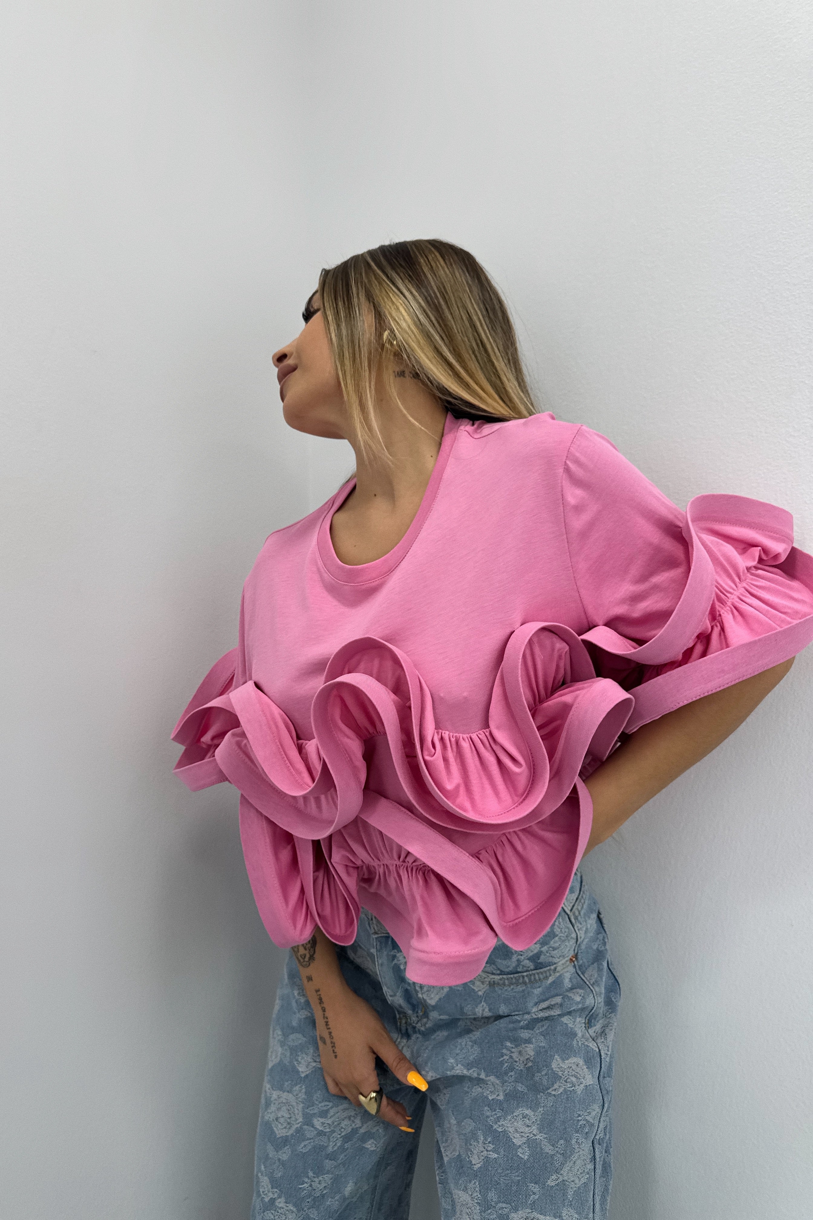 CAMISETA VOLANT LUMINA