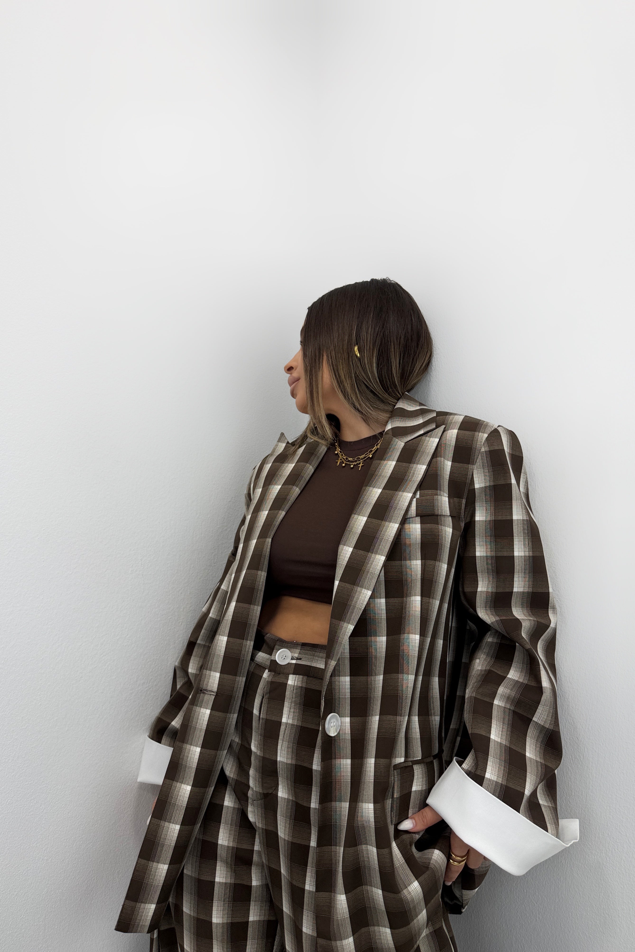 BLAZER CUADROS LUMINA