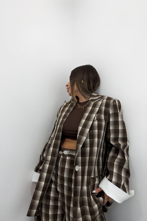 BLAZER CUADROS LUMINA