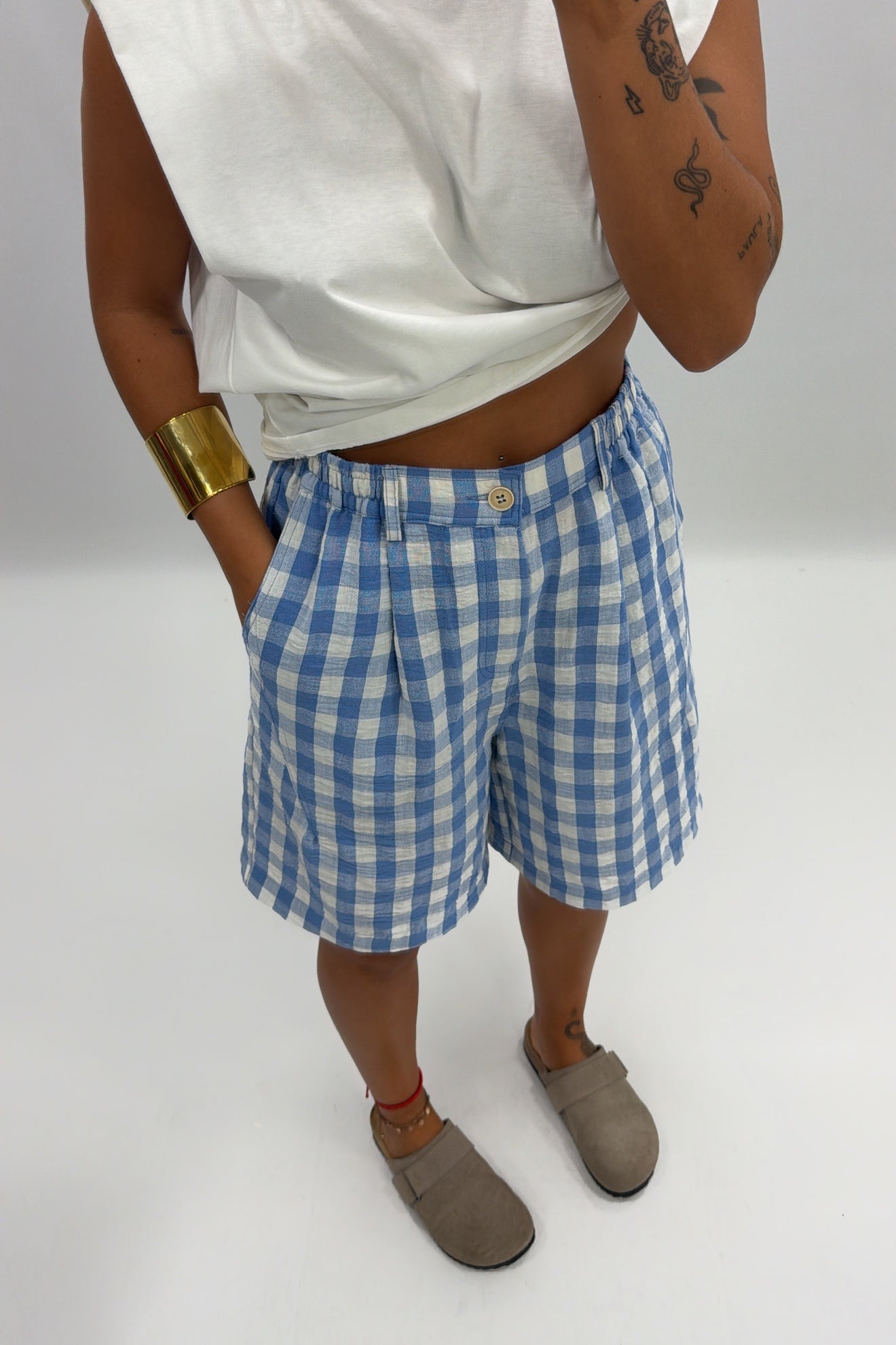 PANTALÓN BERMUDA VICHY