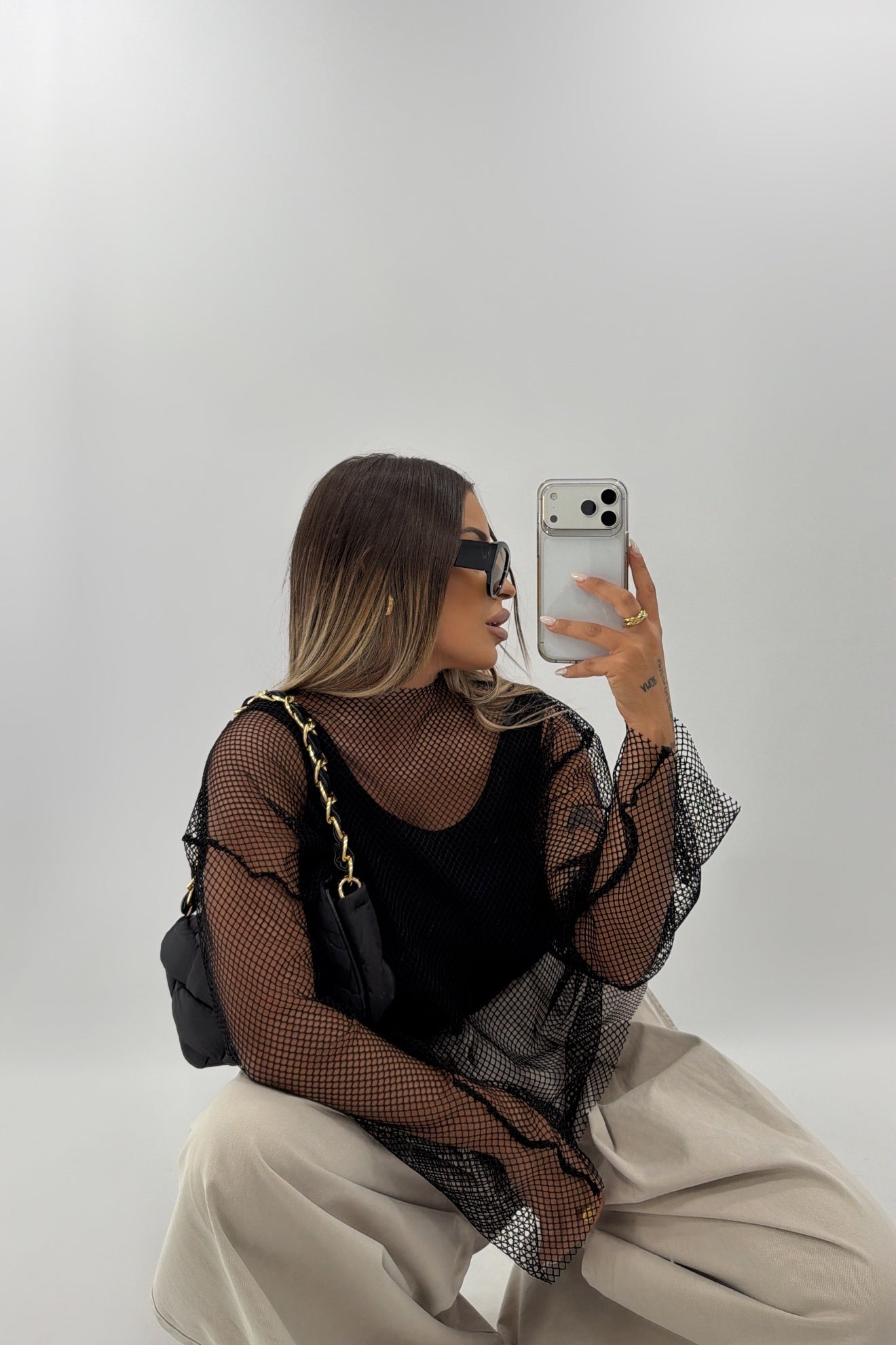 BOLSO ACOLCHADO CON DORE
