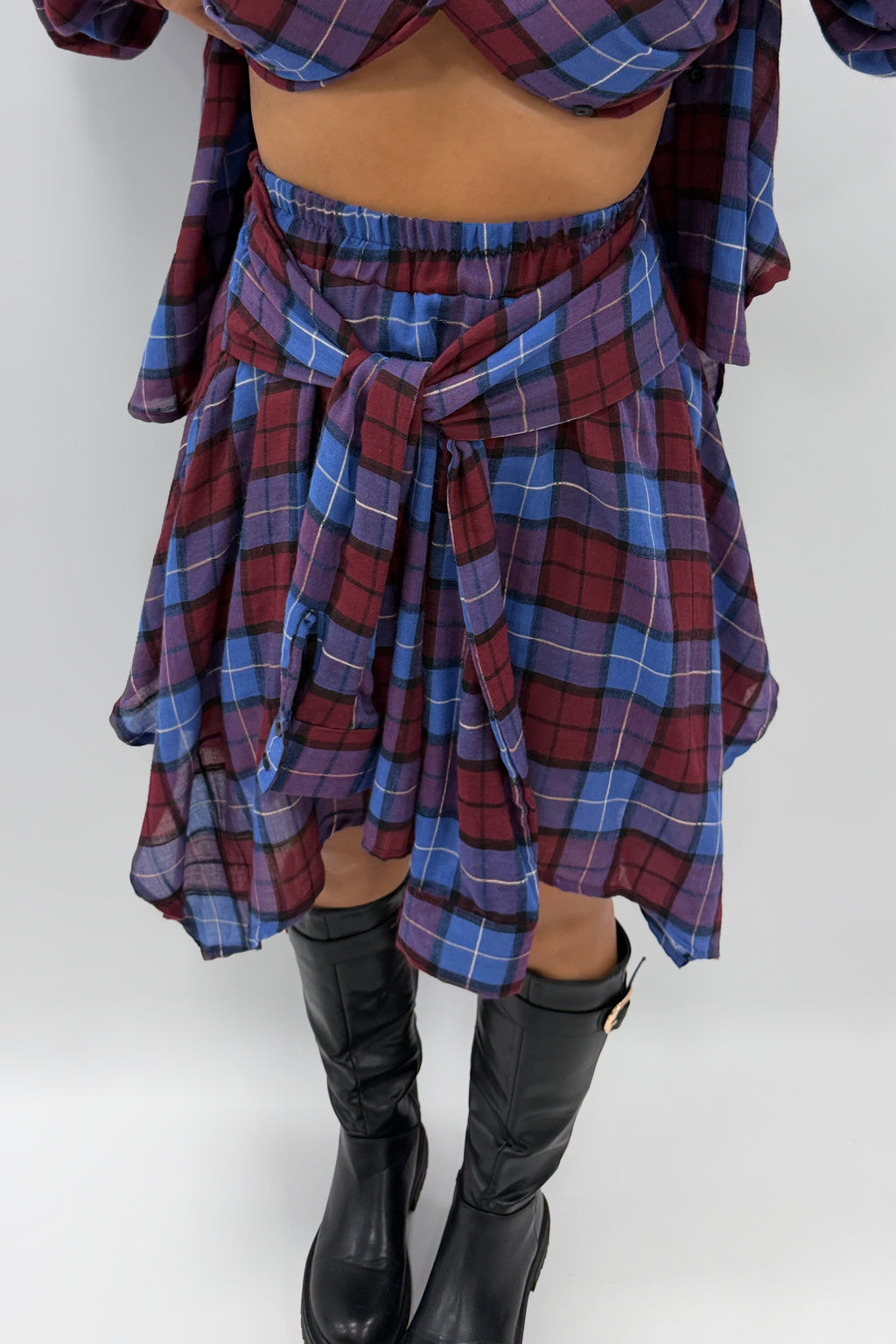 FALDA CAMISA ASIMÉTRIC LUMINA