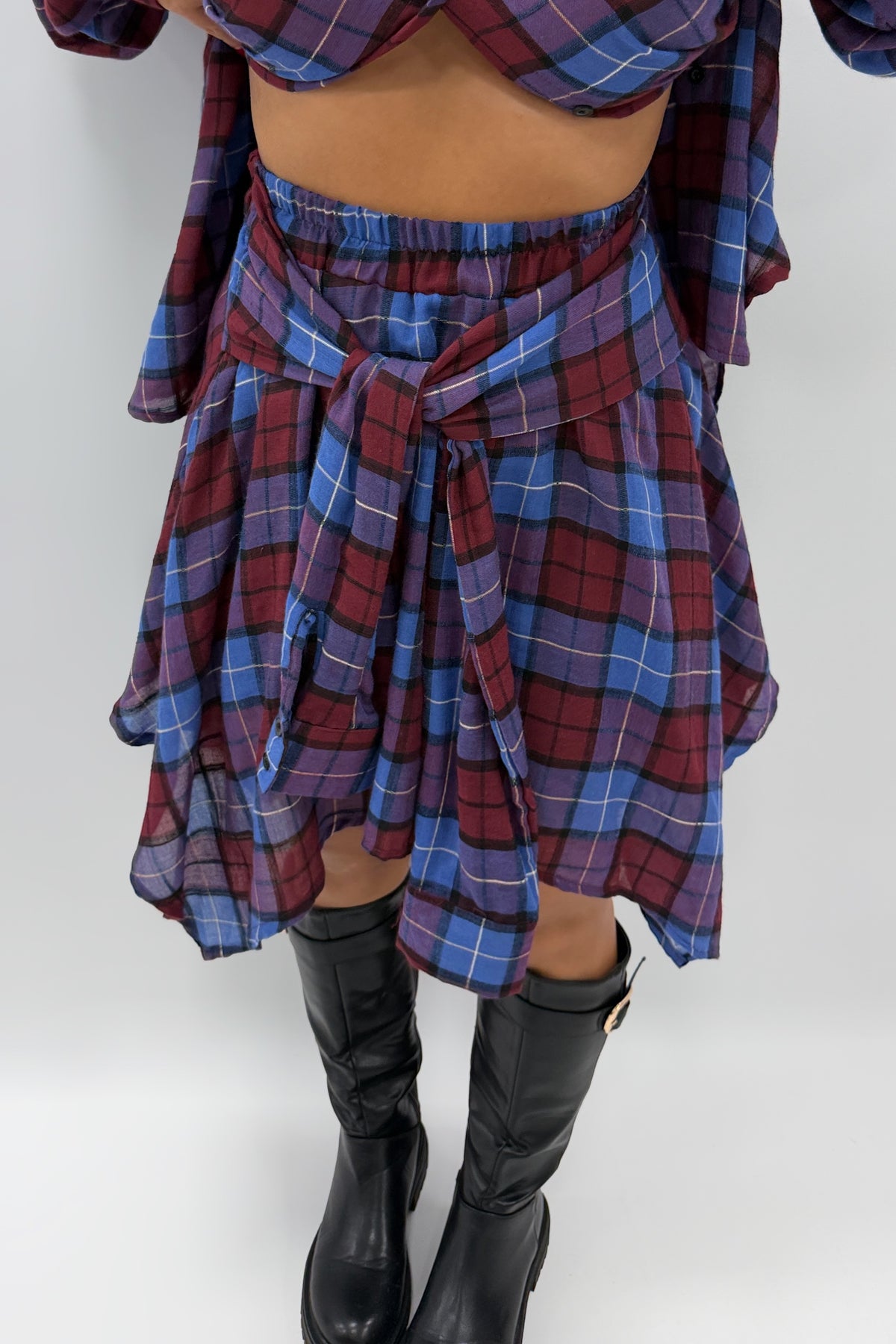 FALDA CAMISA ASIMÉTRIC LUMINA