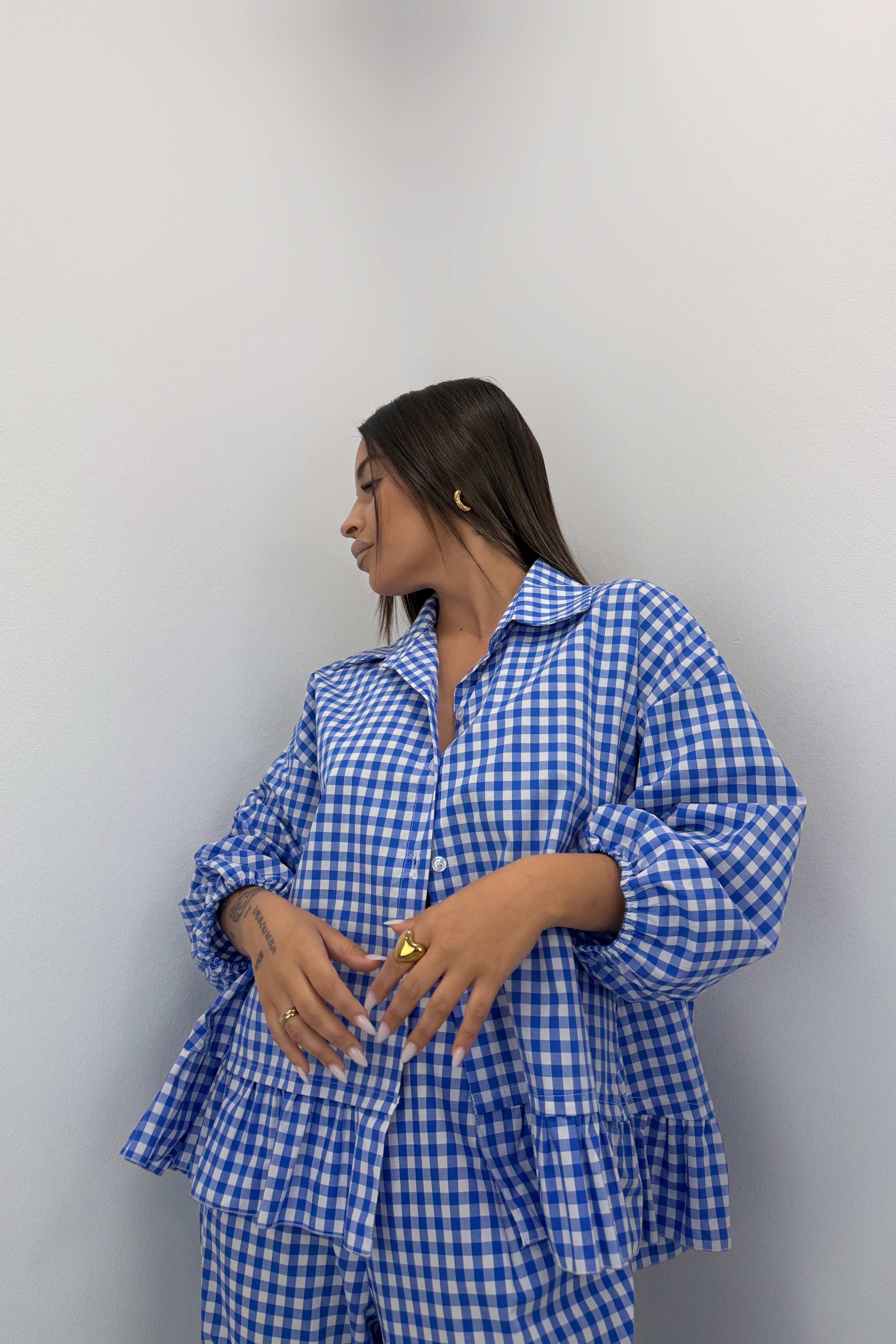 CAMISA VICHY VOLANT