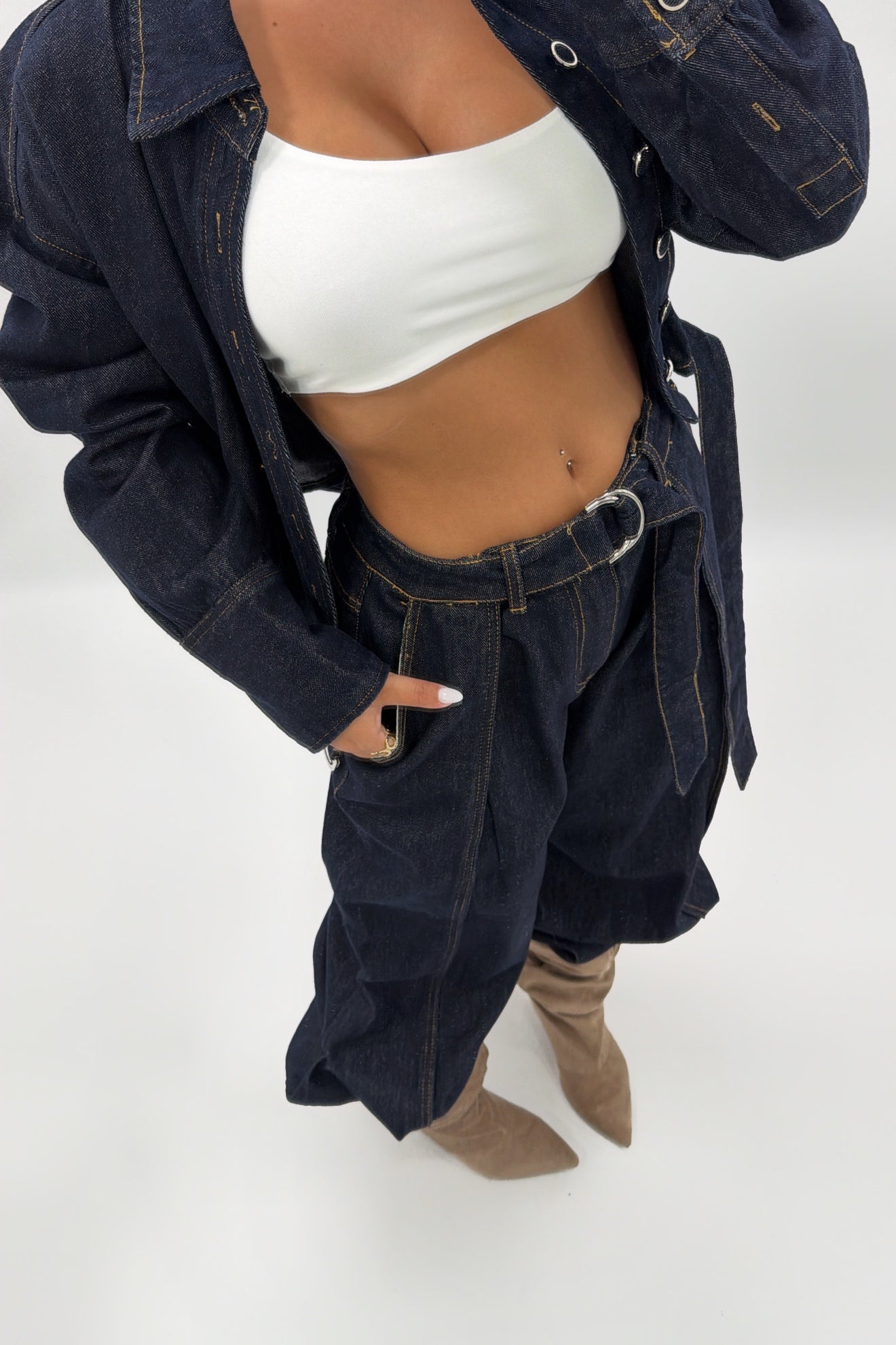 JEANS OSCU CON CINTURÓN