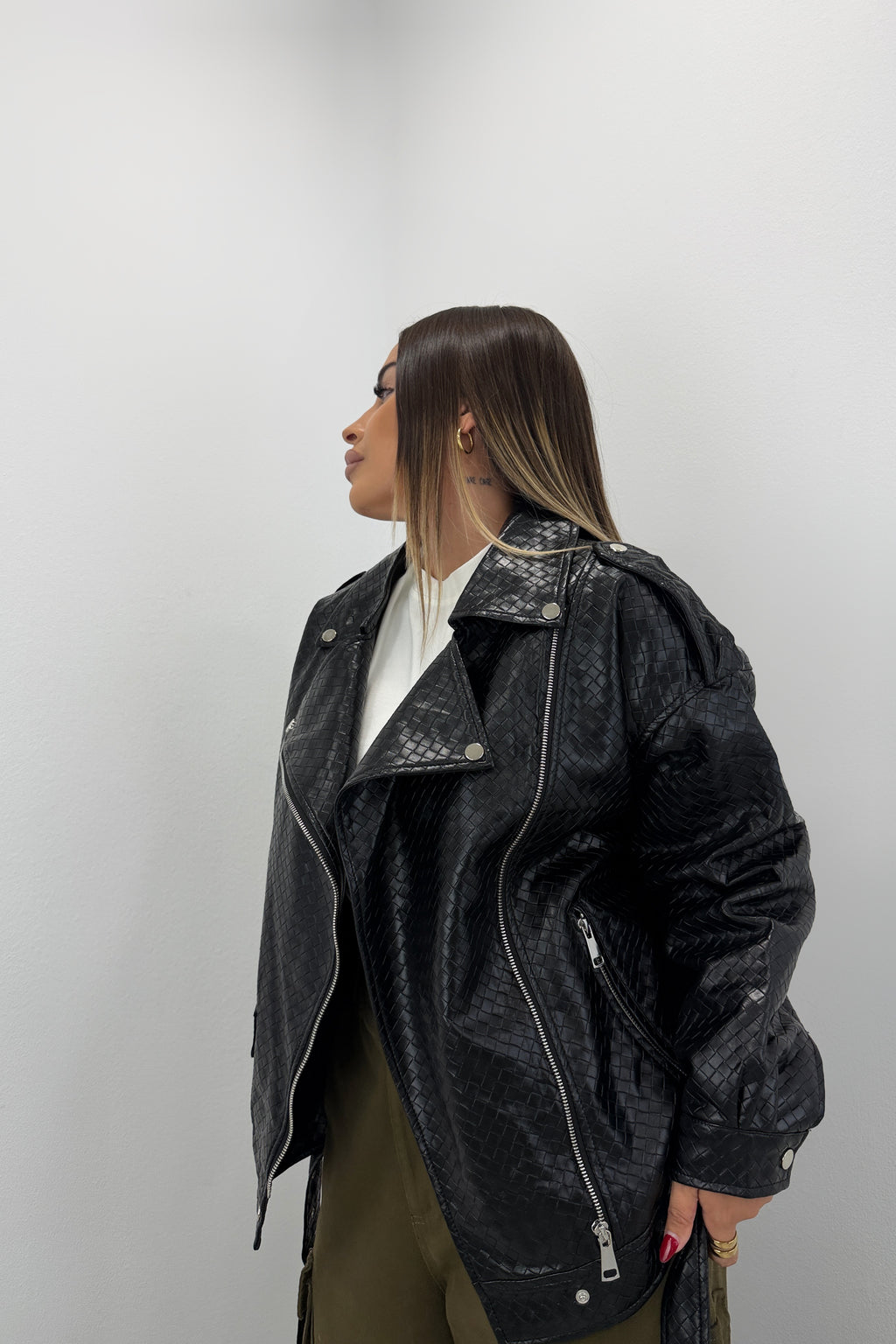 CHAQUETA BIKER ESTRUC