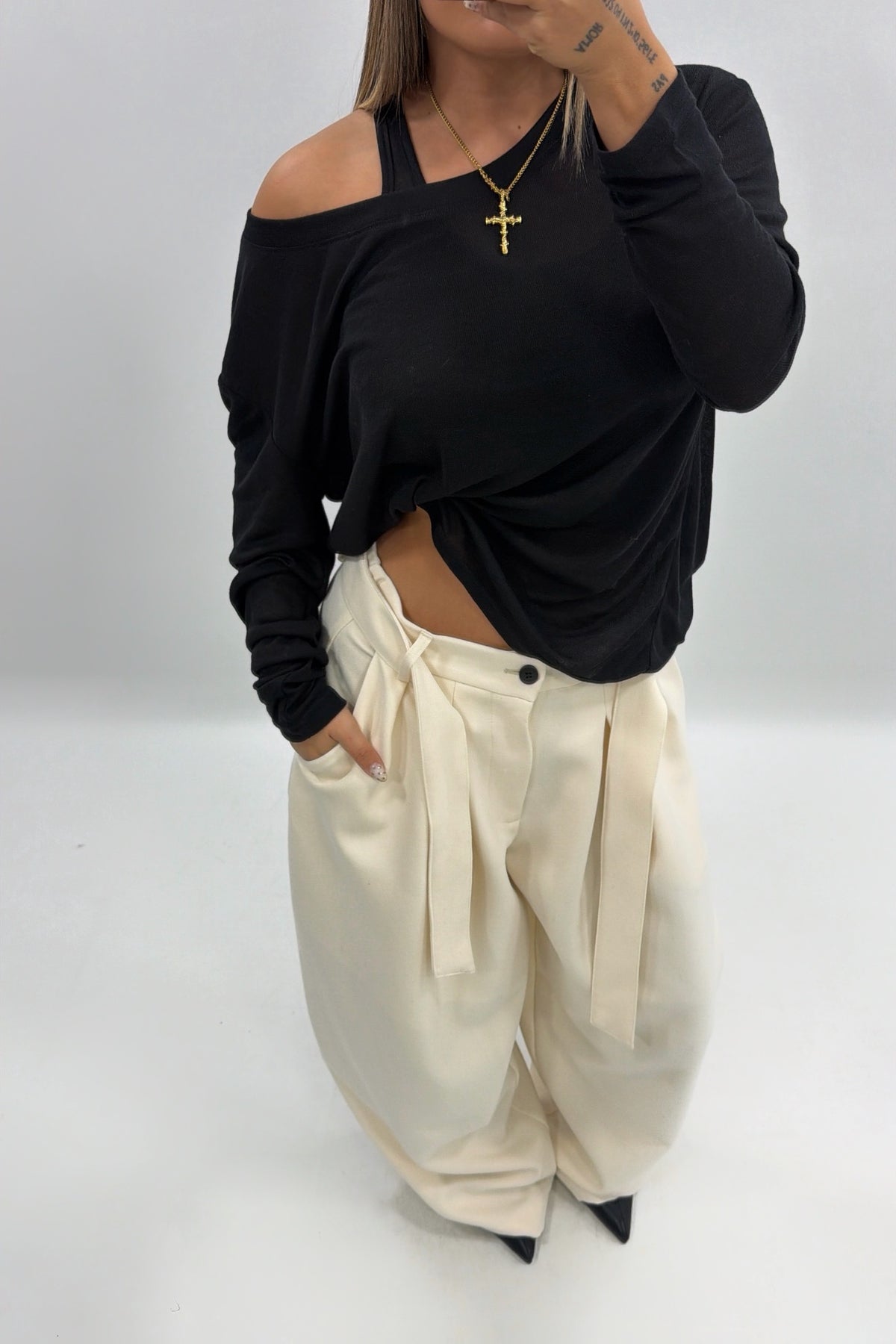 PANTALÓN CREME LUMINA